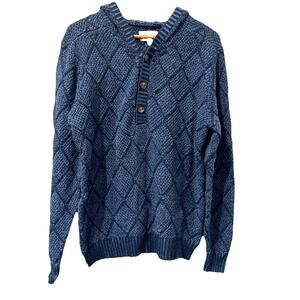 The Territory Ahead Hoodie Pullover Sweater Mens- Med-Chunky-Blue